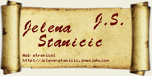 Jelena Staničić vizit kartica